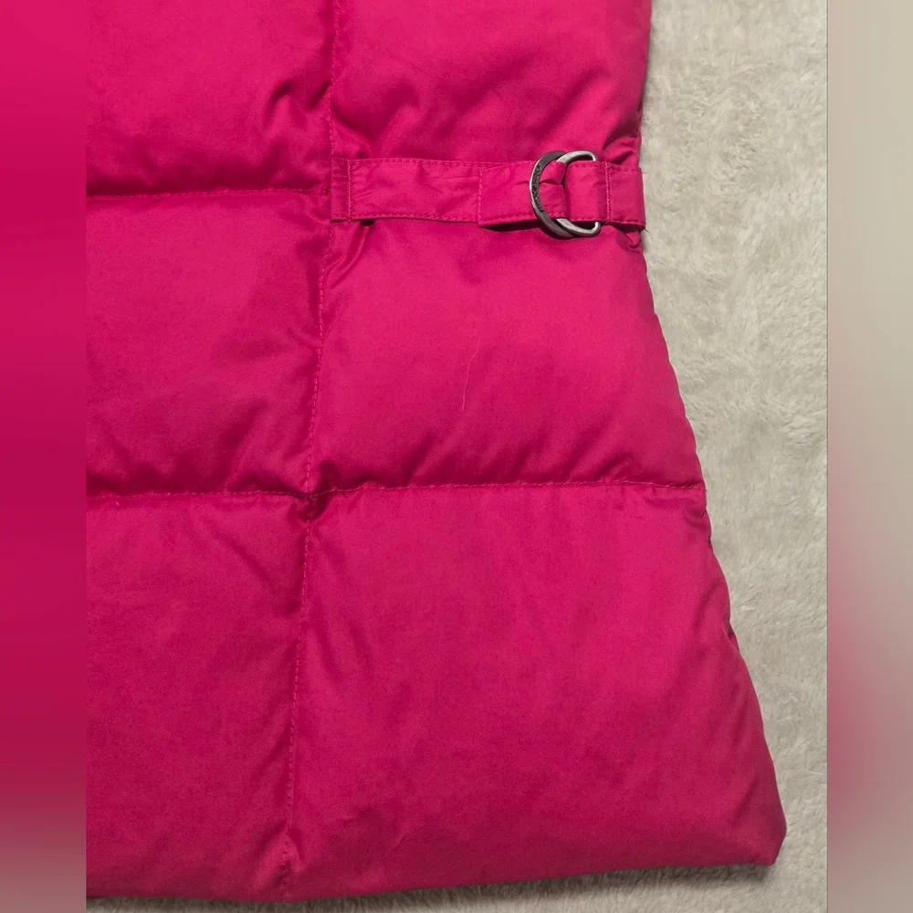 Eddie Bauer Women's Fuchsia Premium Goose Down Puffer Vest Sz S Outdoor Hiking - Picture 6 of 9
